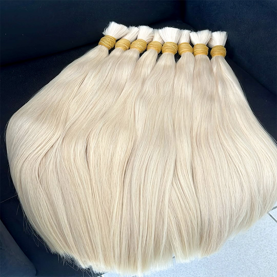 Water Wave Bulk Human Hair For Braiding - 30 polegadas 99J # Cabelo Humano