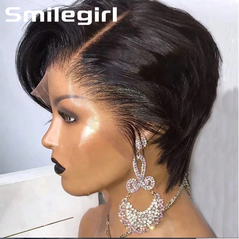 Short Pixie Cut Wig Human Hair Cheap - Peruca Curta Pixie Barata Atacado, Peruca