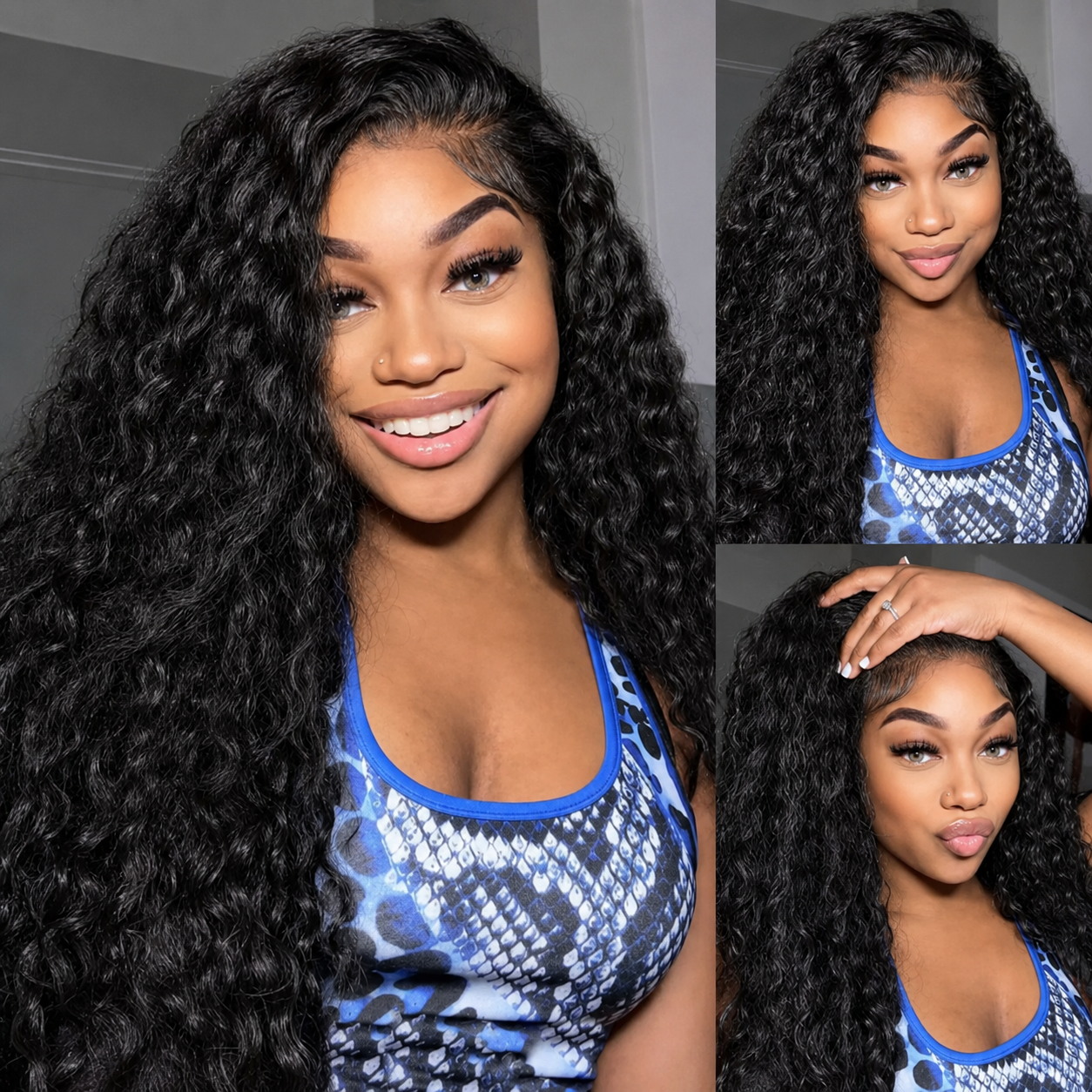 Hd Lace Frontal Wig Human Hair Pre Plucked - Perucas de Cabelo Humano Cacheado Ultra