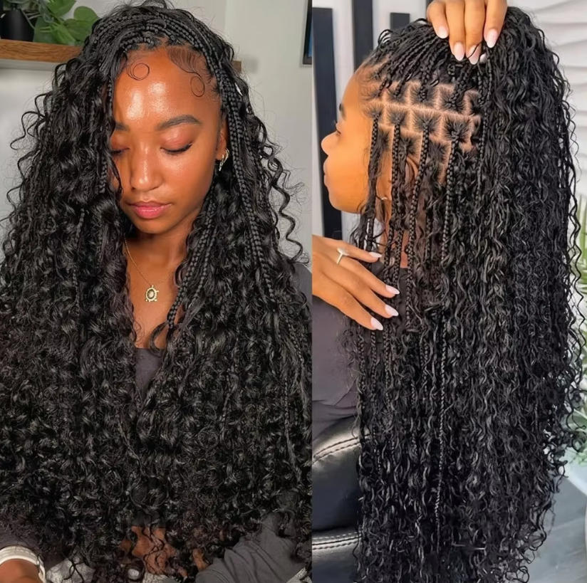 Water Wave Bulk Human Hair For Braiding - Cabelo Humano Solto em Massa, Ondulado