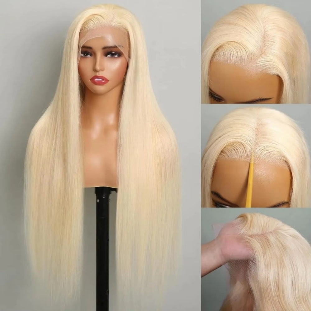 Hd Lace Frontal Wig Human Hair Pre Plucked - 613 loira peruca de cabelo humano