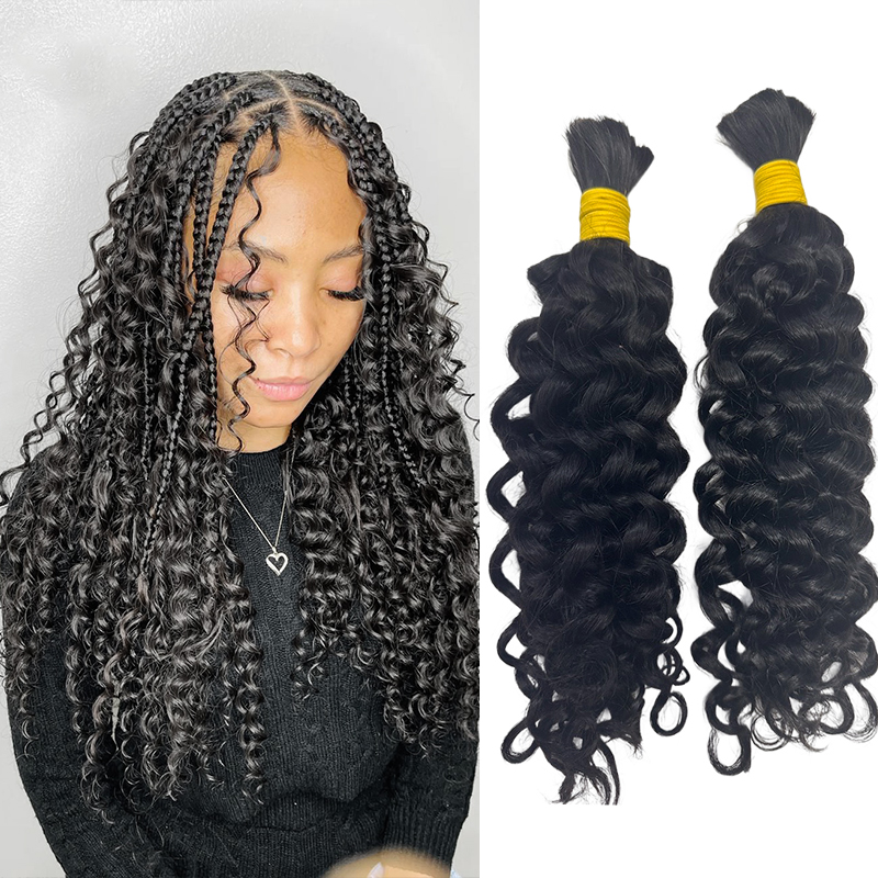 Water Wave Bulk Human Hair For Braiding - Cabelo Humano Ondulado a Granel para