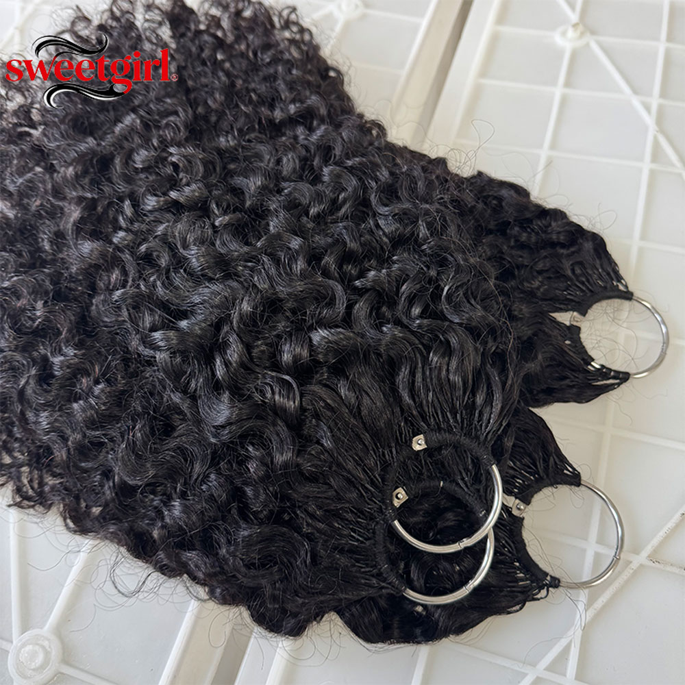 Water Wave Bulk Human Hair For Braiding - Cabelo Humano Cacheado Pixie Preto Natural