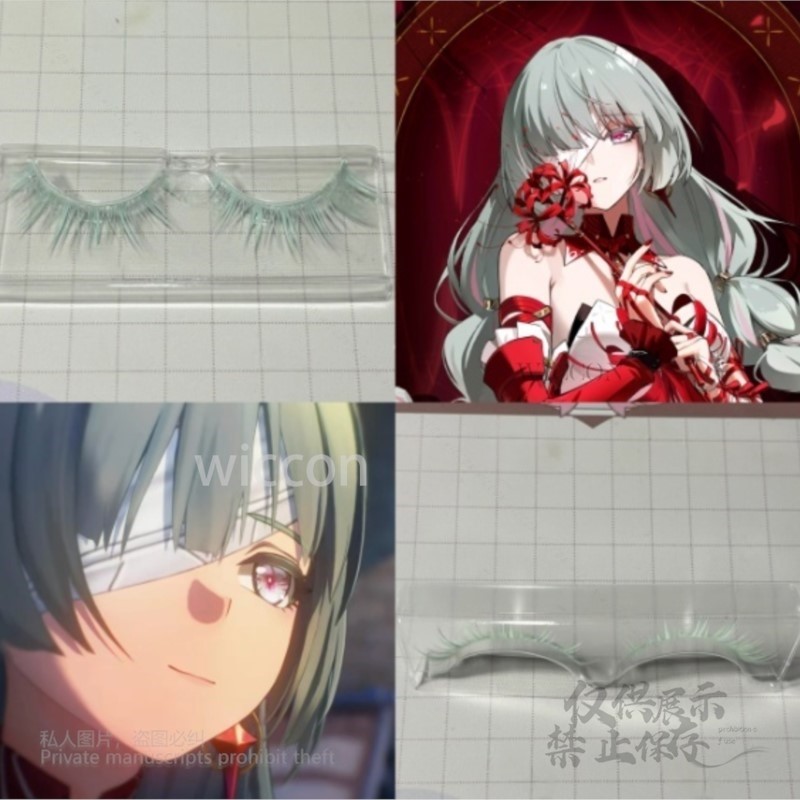 Synthetic Wigs - Anime phrolova cosplay peruca verde rosa