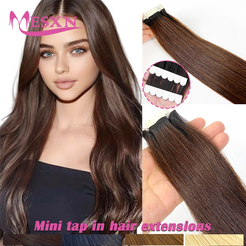 Invisible Tape In Extensions Real Hair - Extensões de cabelo humano com fita