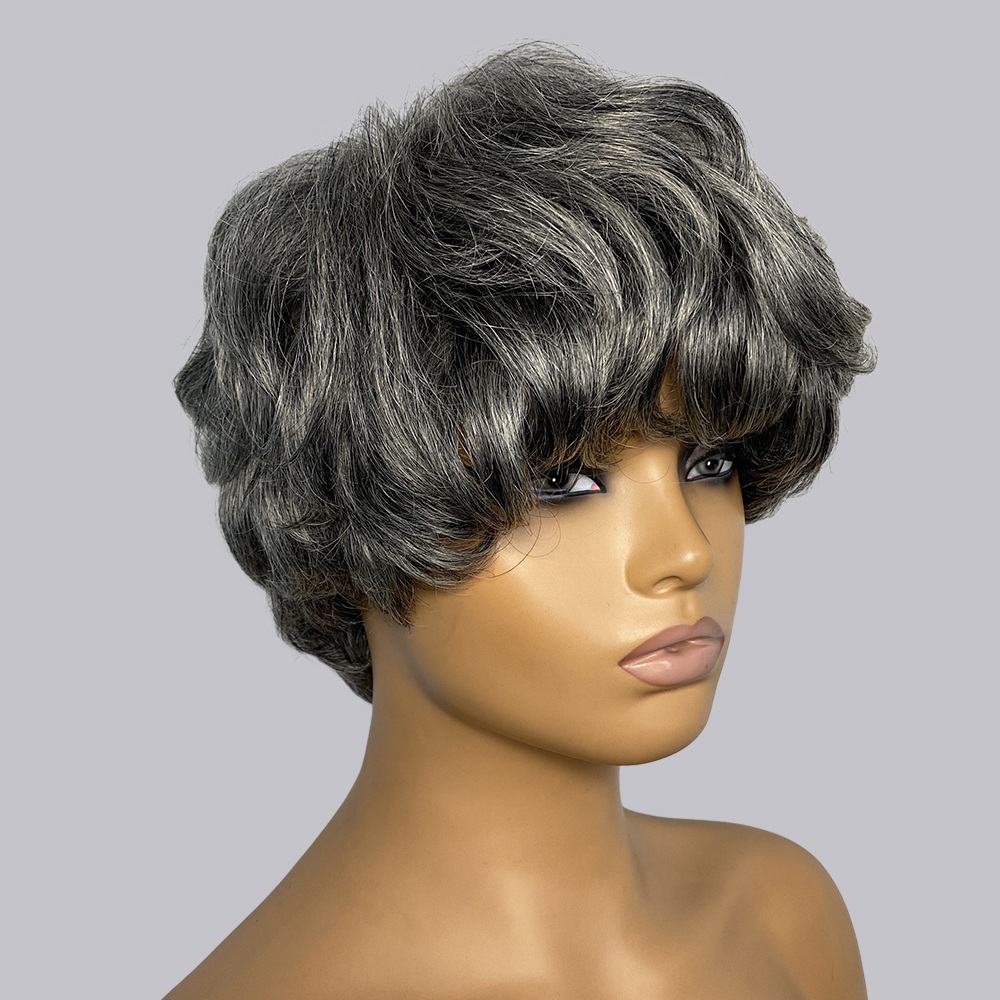 Short Pixie Cut Wig Human Hair Cheap - Perucas de cabelo humano com corte
