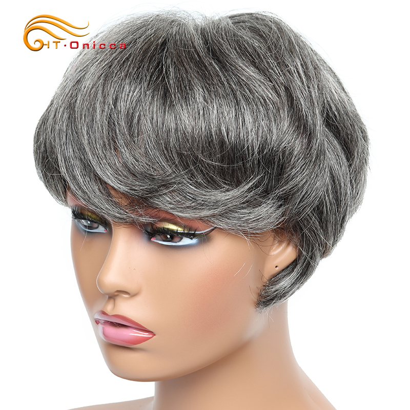 Short Pixie Cut Wig Human Hair Cheap - Barato peruca curta em linha reta