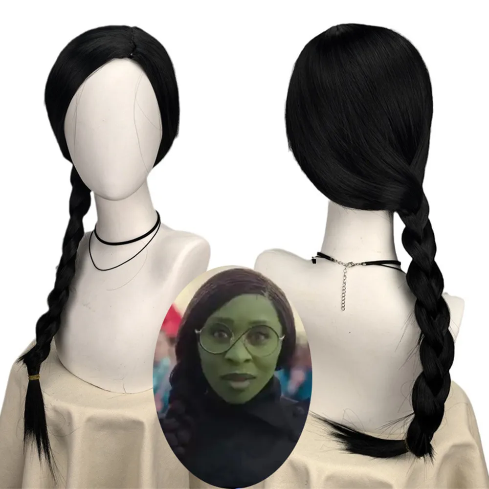 Synthetic Braided Wigs For Black Women - Malvado elphaba perucas para mulheres meninas