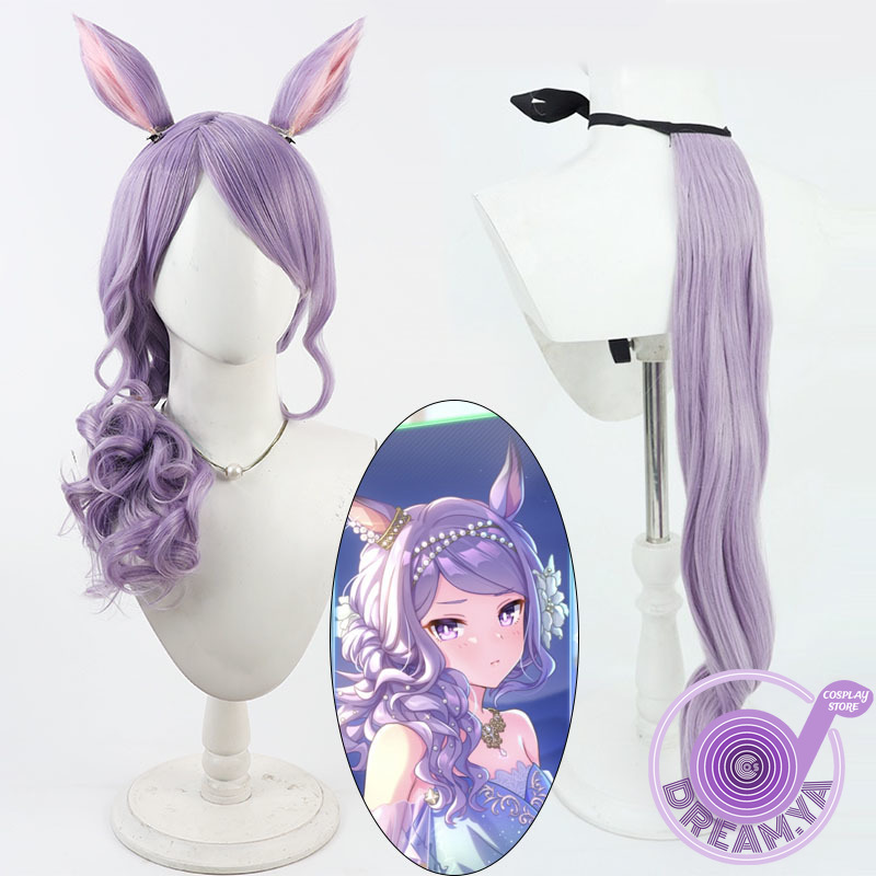 Synthetic Wigs - Mejiro peruca cosplay umamusume bonito derby