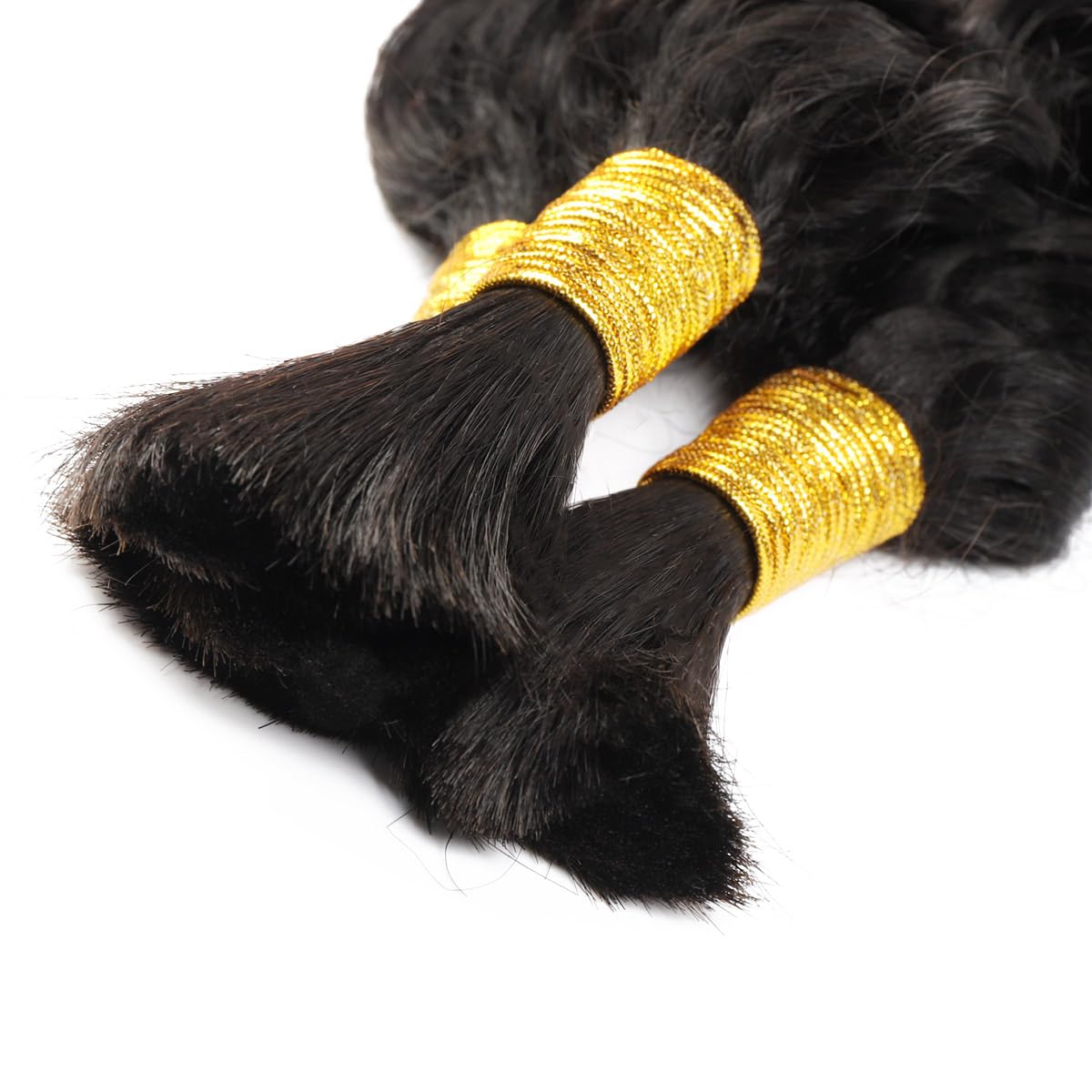 Cabelo Humano Ondulado para Tr - Water Wave Bulk Human Hair For Braiding avaliação e preço