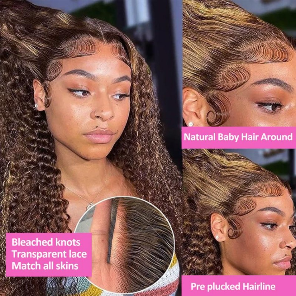 427 destaque ombre peruca de c - Human Hair Wigs avaliação e preço