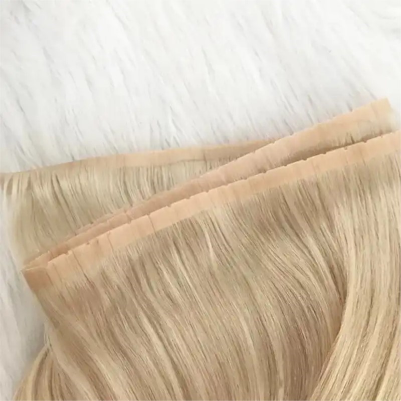 Trama de cabelo invisível pu c - Invisible Tape In Extensions Real Hair avaliação e preço