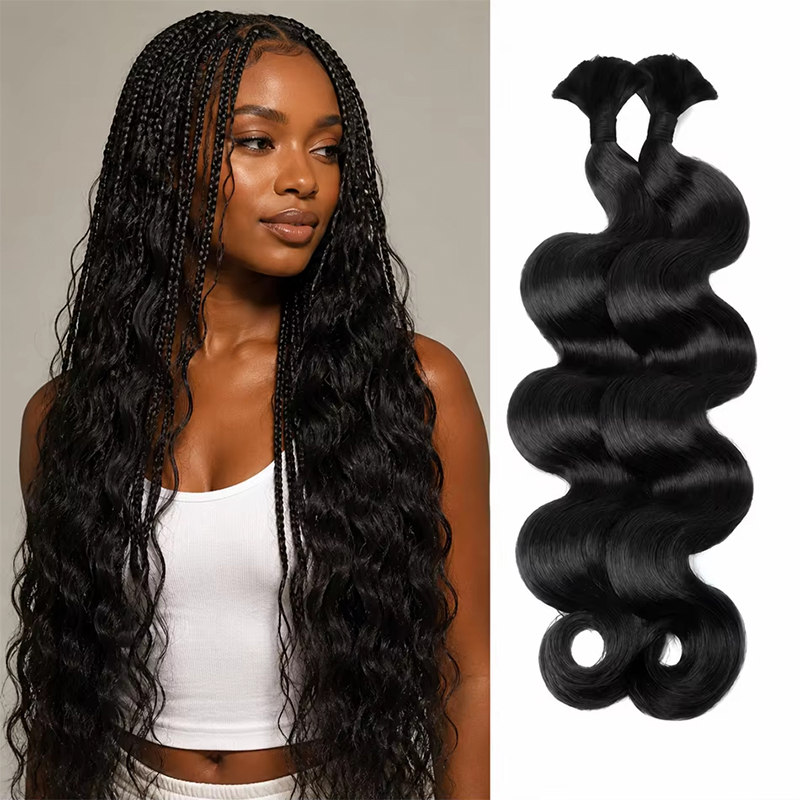 Cabelo Humano Cacheado Natural - Water Wave Bulk Human Hair For Braiding avaliação e preço