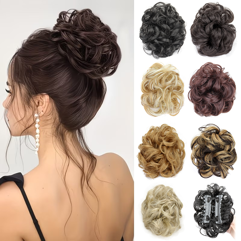 Coque Sintético Desgrenhado Cu - Claw Clip Messy Bun Hair Piece avaliação e preço