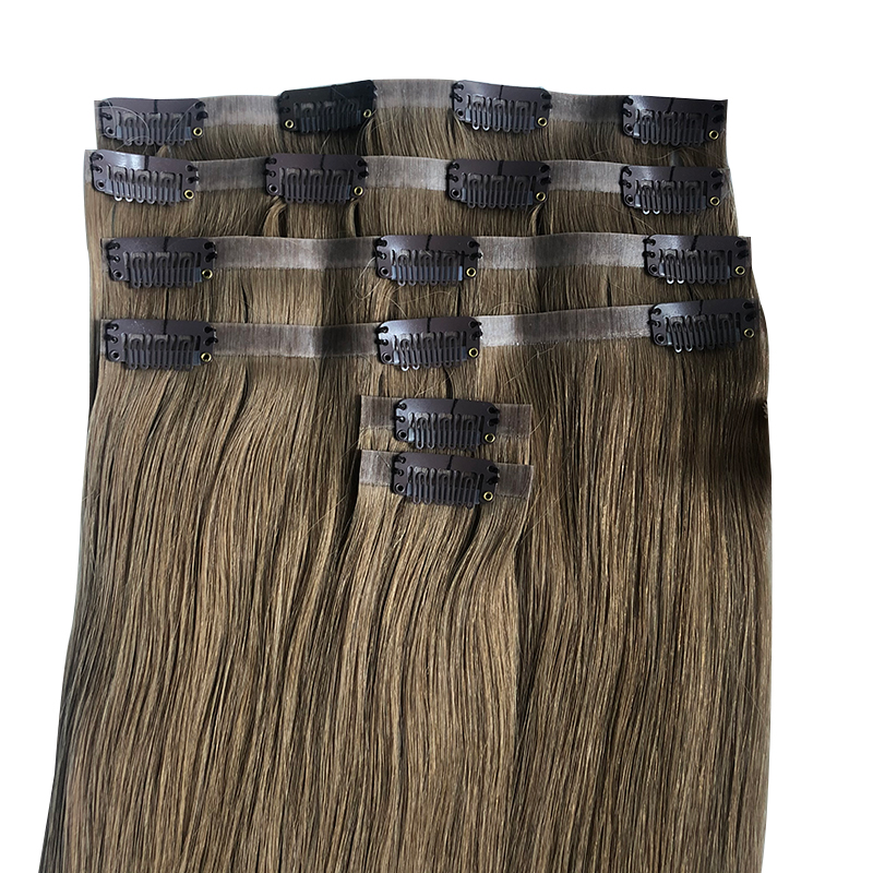 Grampo reto invisível do plutô - Seamless Clip In Hair Extensions Human Hair avaliação e preço