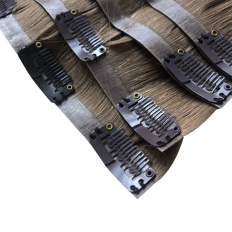 Grampo reto invisível do plutô - Seamless Clip In Hair Extensions Human Hair avaliação e preço
