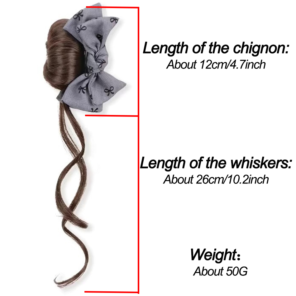 Extensão de cabelo sintético,  - Claw Clip Messy Bun Hair Piece avaliação e preço