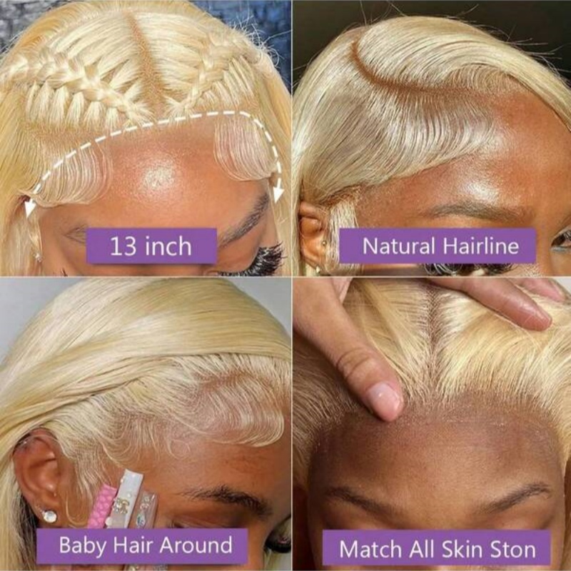 Mel loira 613 onda do corpo pe - 613 Blonde Body Wave Lace Front Wig avaliação e preço