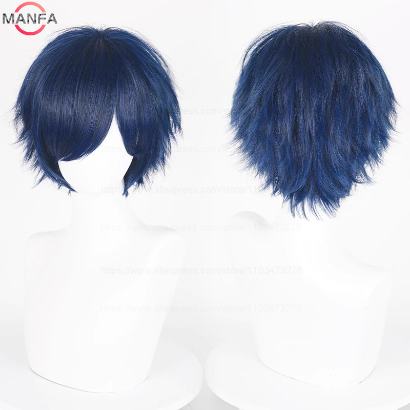 Anime 30cm curto reto peruca c - Synthetic Braided Wigs For Black Women avaliação e preço