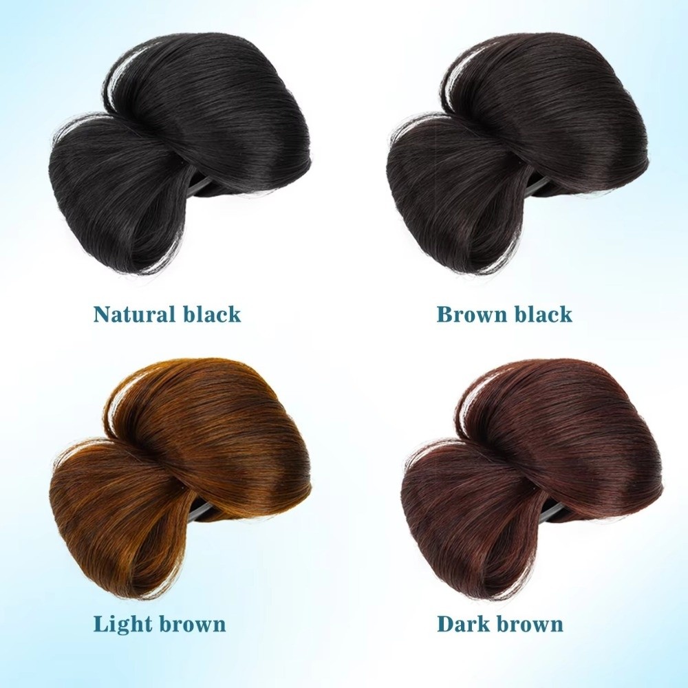Peruca de coque de cabelo natu - Claw Clip Messy Bun Hair Piece avaliação e preço