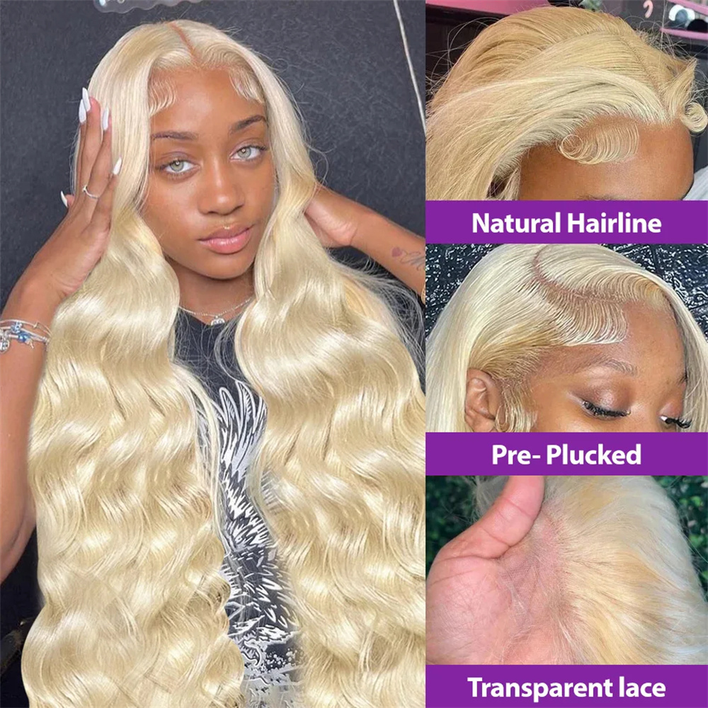 Finros onda do corpo 13x6 hd t - 613 Blonde Body Wave Lace Front Wig avaliação e preço
