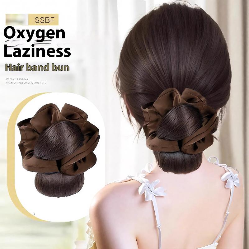 Sem esforço updo garra sintéti - Claw Clip Messy Bun Hair Piece avaliação e preço