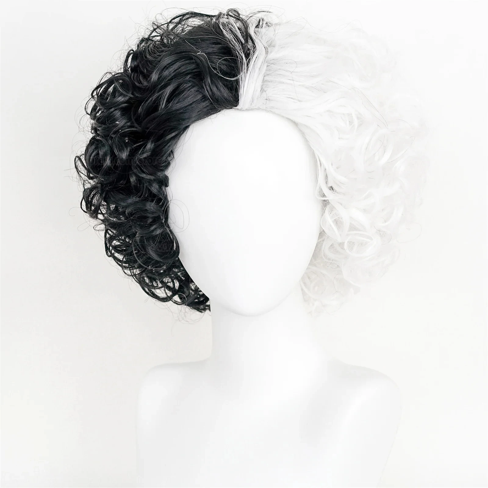 Peruca de Cosplay Cruella de V - Synthetic Braided Wigs For Black Women avaliação e preço