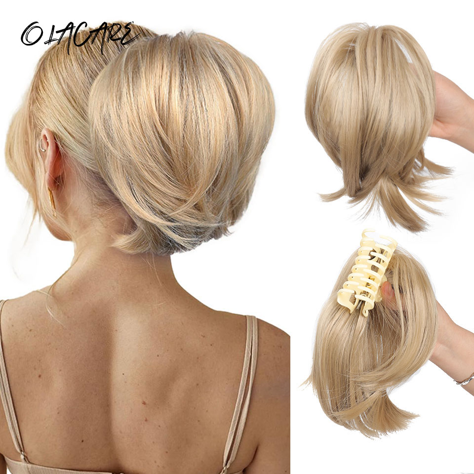 Grampo de garra de cabelo bagu - Claw Clip Messy Bun Hair Piece avaliação e preço