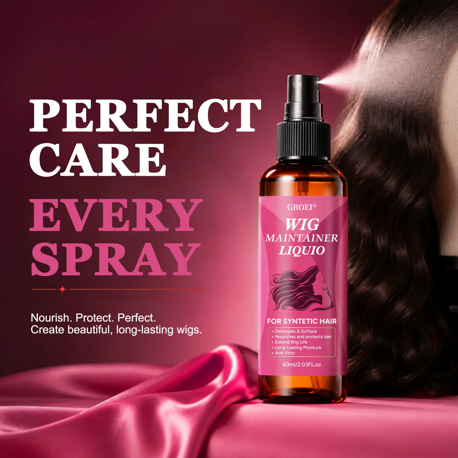 Spray Antifrizz para Manutençã - Synthetic Wigs avaliação e preço