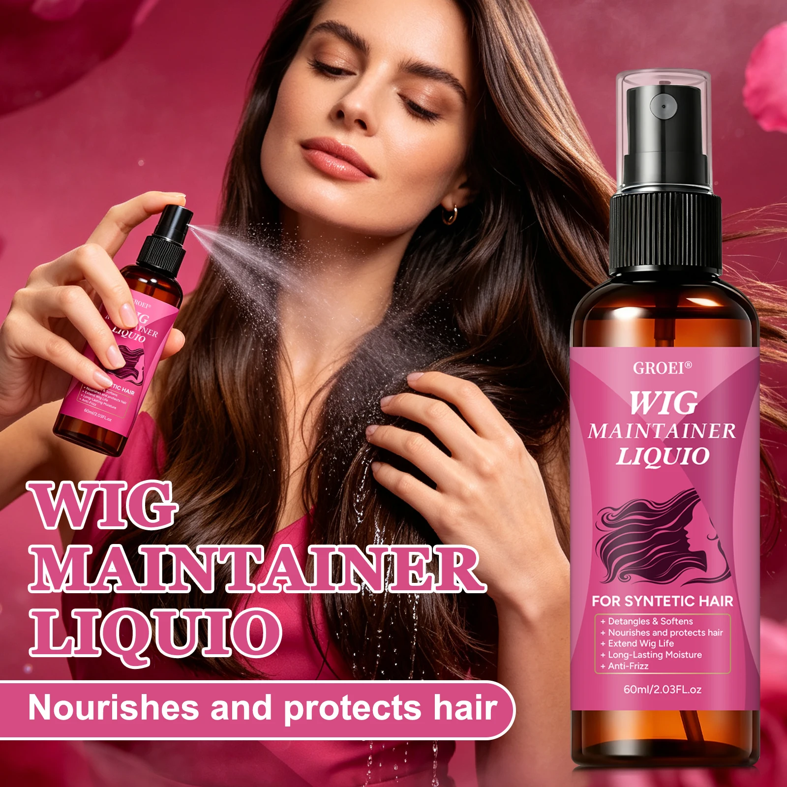 Spray Antifrizz para Manutençã - Synthetic Wigs avaliação e preço