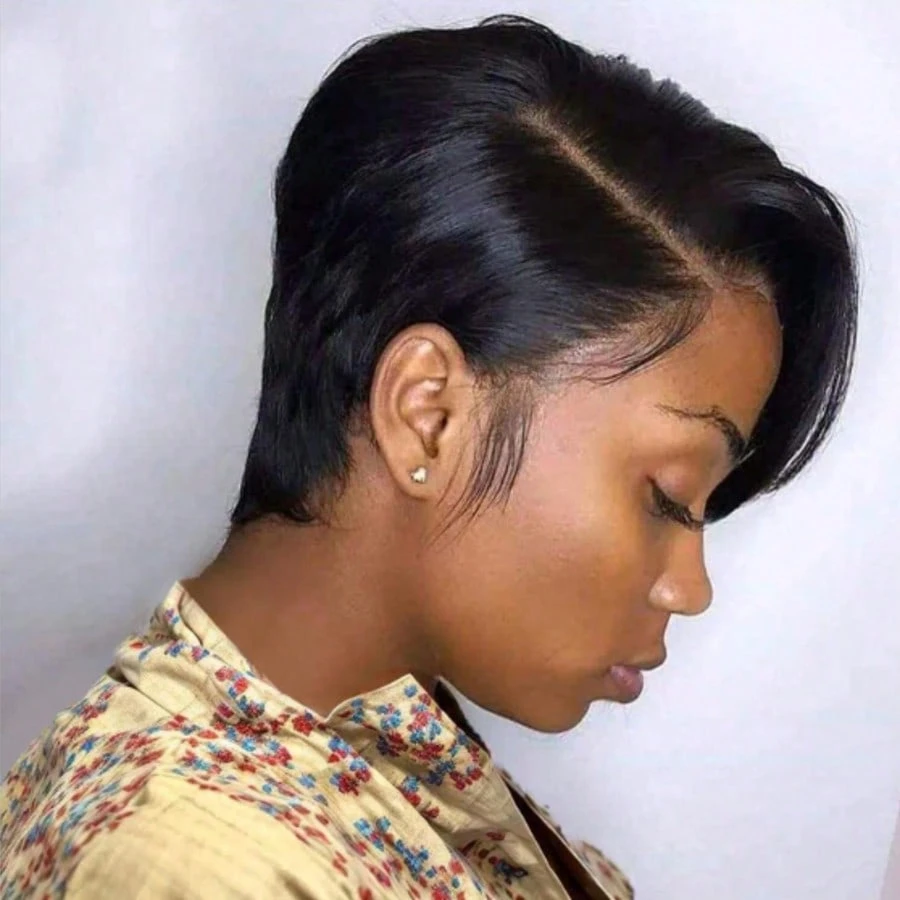 Peruca Curta Pixie Barata Atac - Short Pixie Cut Wig Human Hair Cheap avaliação e preço