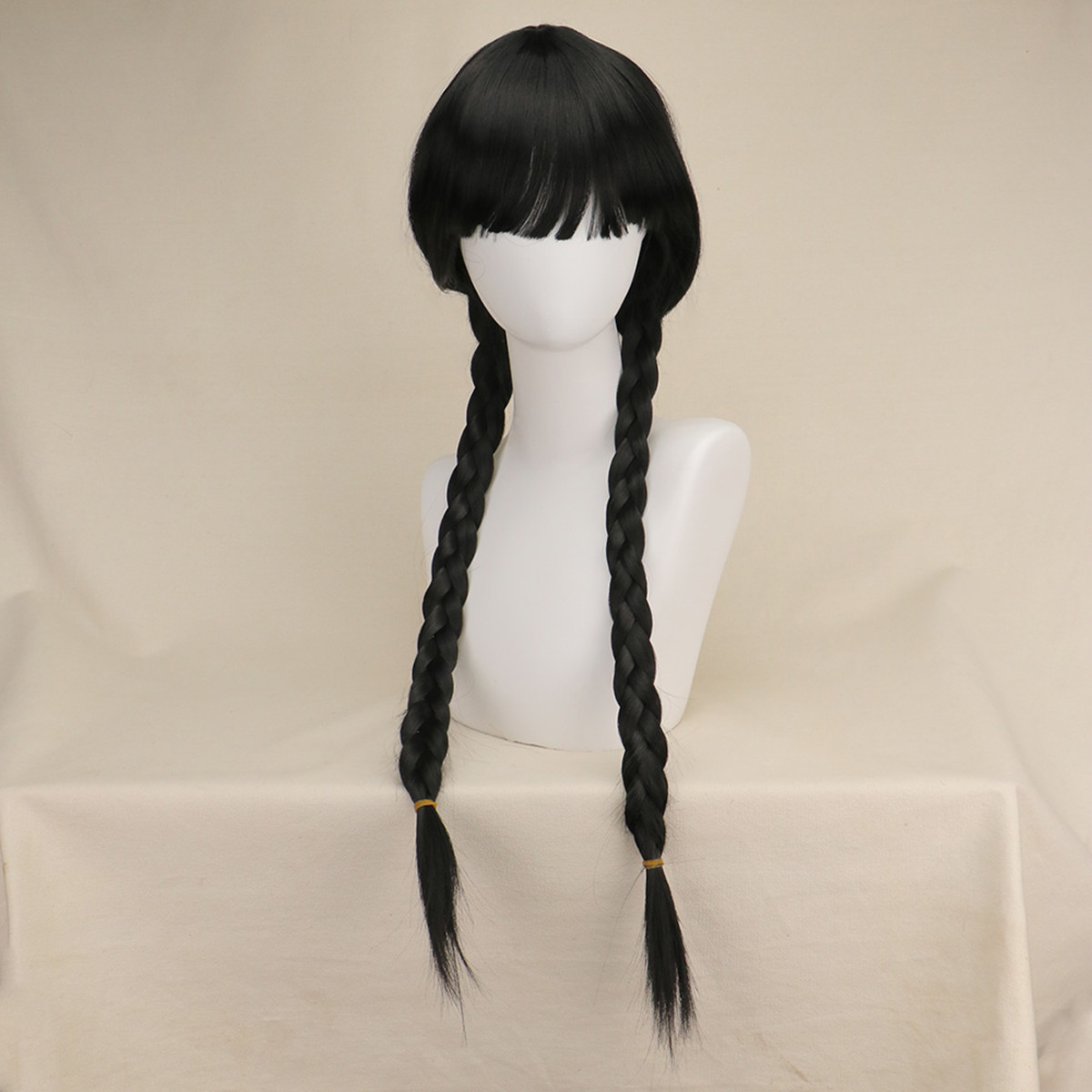 Perucas longas góticas para co - Synthetic Braided Wigs For Black Women avaliação e preço