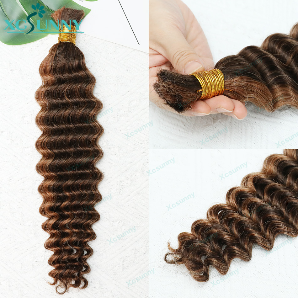 Cor # Extensões de Cabelo Huma - Water Wave Bulk Human Hair For Braiding avaliação e preço
