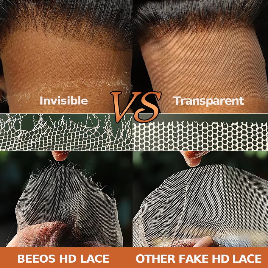 Peruca Frontal Completa BEEOS  - Hd Lace Frontal Wig Human Hair Pre Plucked avaliação e preço
