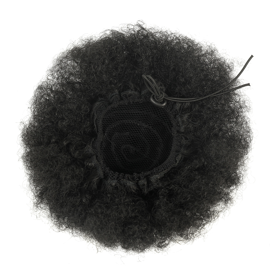 Afro puff cordão rabo de caval - Drawstring Afro Curly Puff Ponytail avaliação e preço