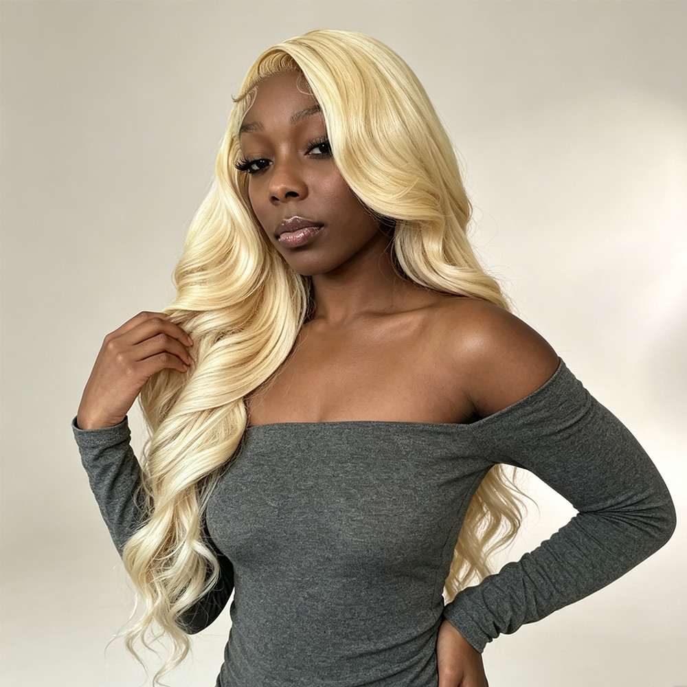 Peruca Frontal HD Transparente - 613 Blonde Body Wave Lace Front Wig avaliação e preço