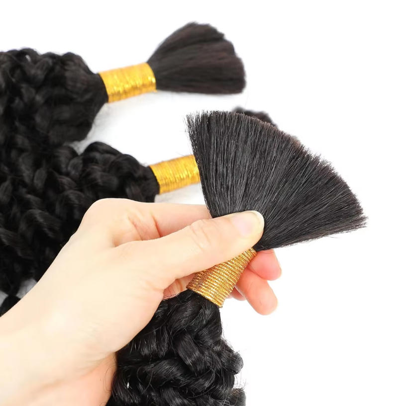 Cabelo Humano Solto em Massa,  - Water Wave Bulk Human Hair For Braiding avaliação e preço