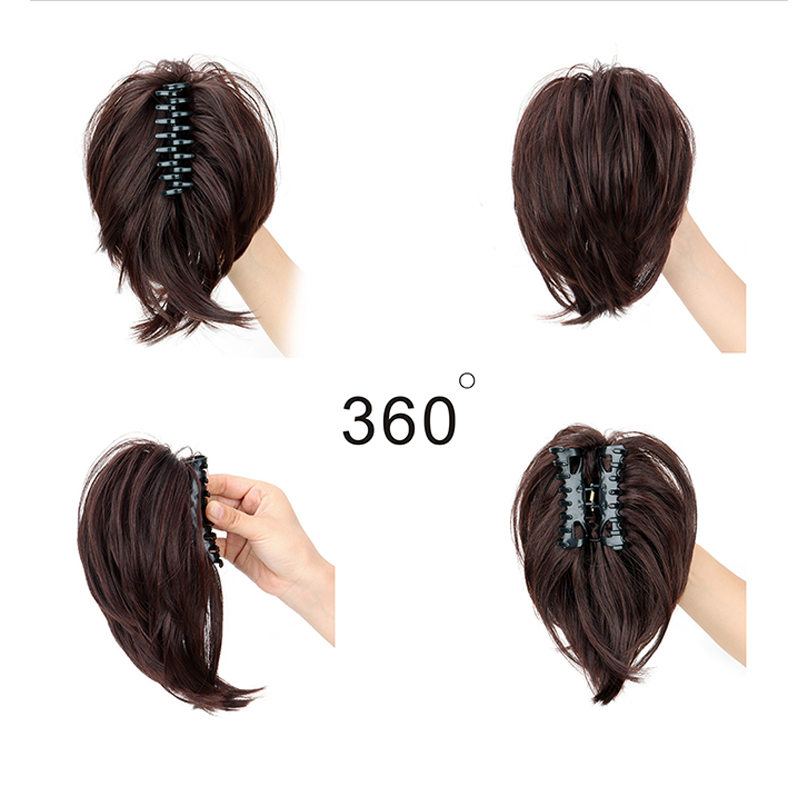 Pedaço de cabelo sintético gar - Claw Clip Messy Bun Hair Piece avaliação e preço