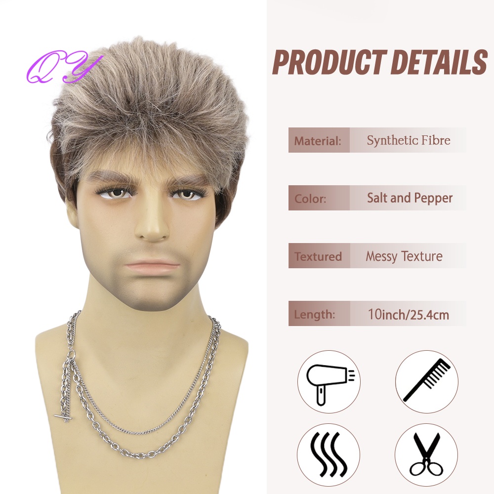 Peruca Sintética Curta Marrom  - Synthetic Wigs avaliação e preço
