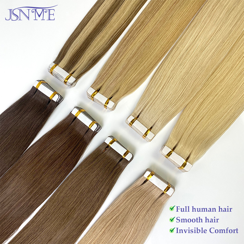 Extensão de cabelo com fita JS - Invisible Tape In Extensions Real Hair avaliação e preço