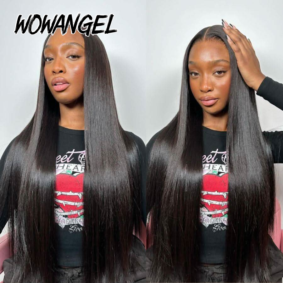WOWANGEL Perucas Frontais Lisa - Human Hair Wigs avaliação e preço
