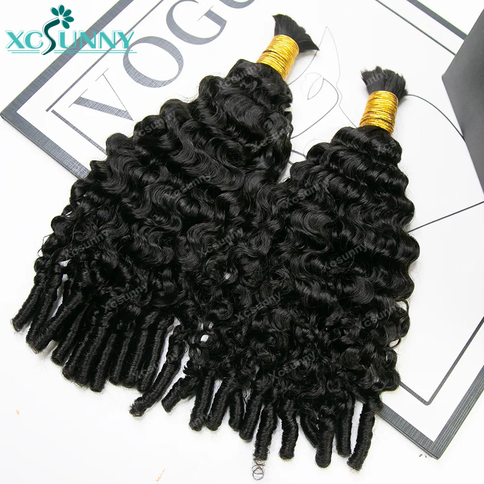 Cabelo Humano Cacheado Ondulad - Water Wave Bulk Human Hair For Braiding avaliação e preço