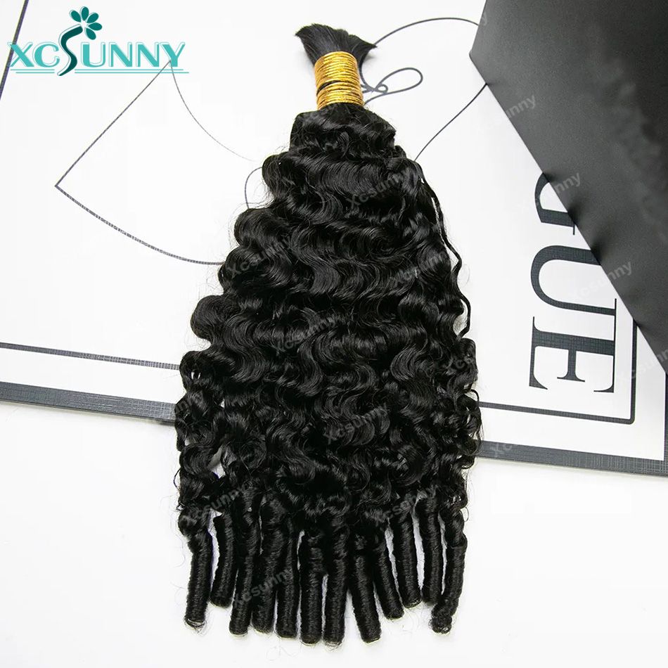 Cabelo Humano Cacheado Ondulad - Water Wave Bulk Human Hair For Braiding avaliação e preço