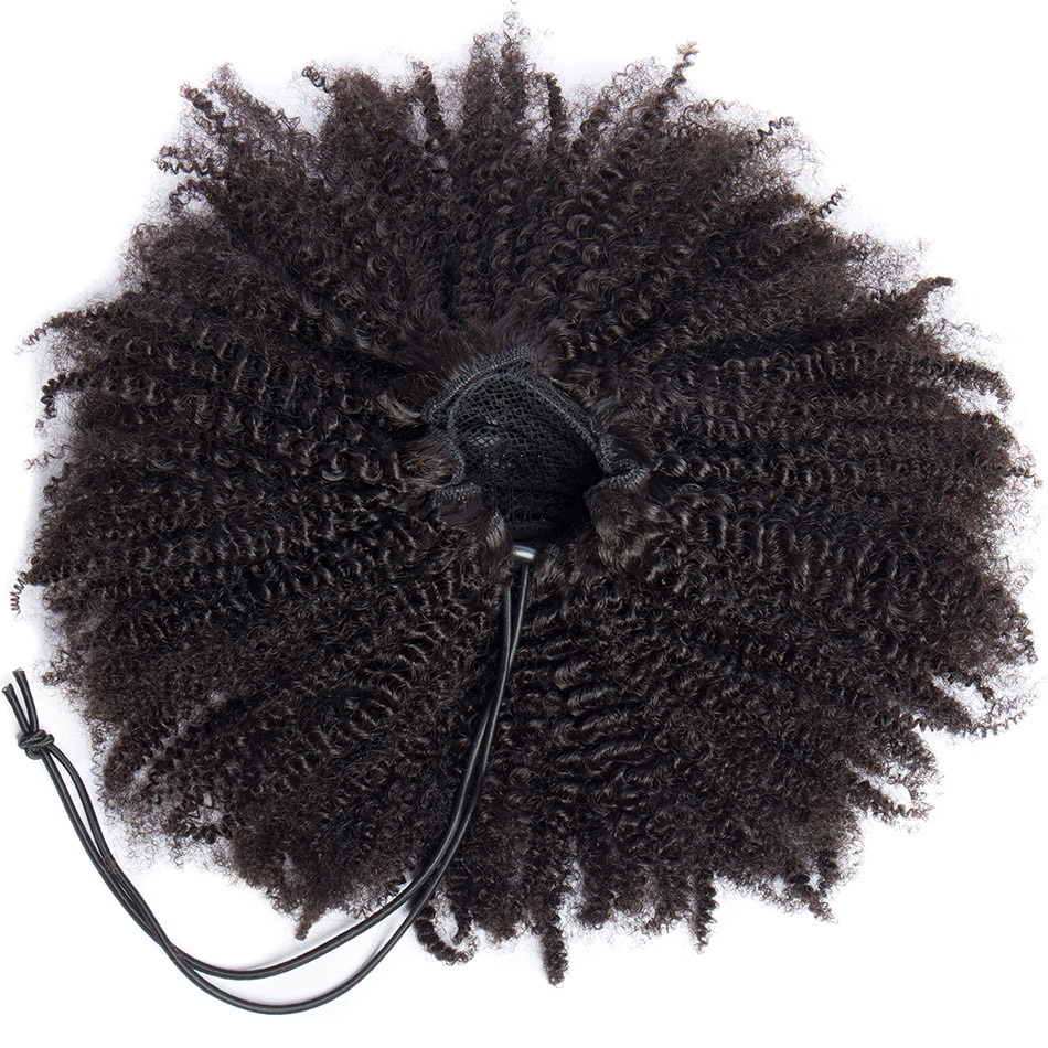 Alibele-Mogolian Kinky Curly P - Seamless Clip In Hair Extensions Human Hair avaliação e preço