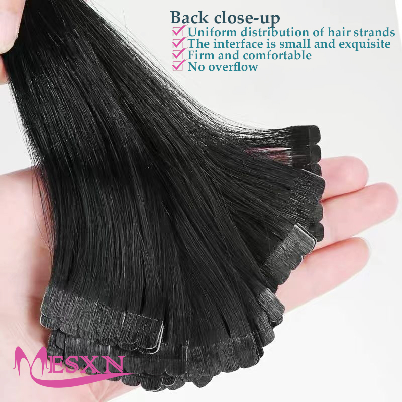 Extensões de cabelo humano com - Invisible Tape In Extensions Real Hair avaliação e preço