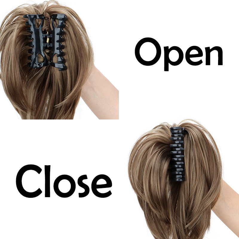 Wigsin sintético bagunçado coq - Claw Clip Messy Bun Hair Piece avaliação e preço