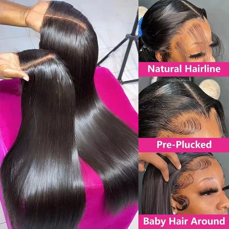 Perucas Frontais de Renda HD T - Glueless Wear And Go Human Hair Wig avaliação e preço