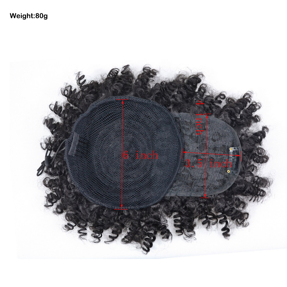 Coque Afro Kinky Cacheado com  - Drawstring Afro Curly Puff Ponytail avaliação e preço