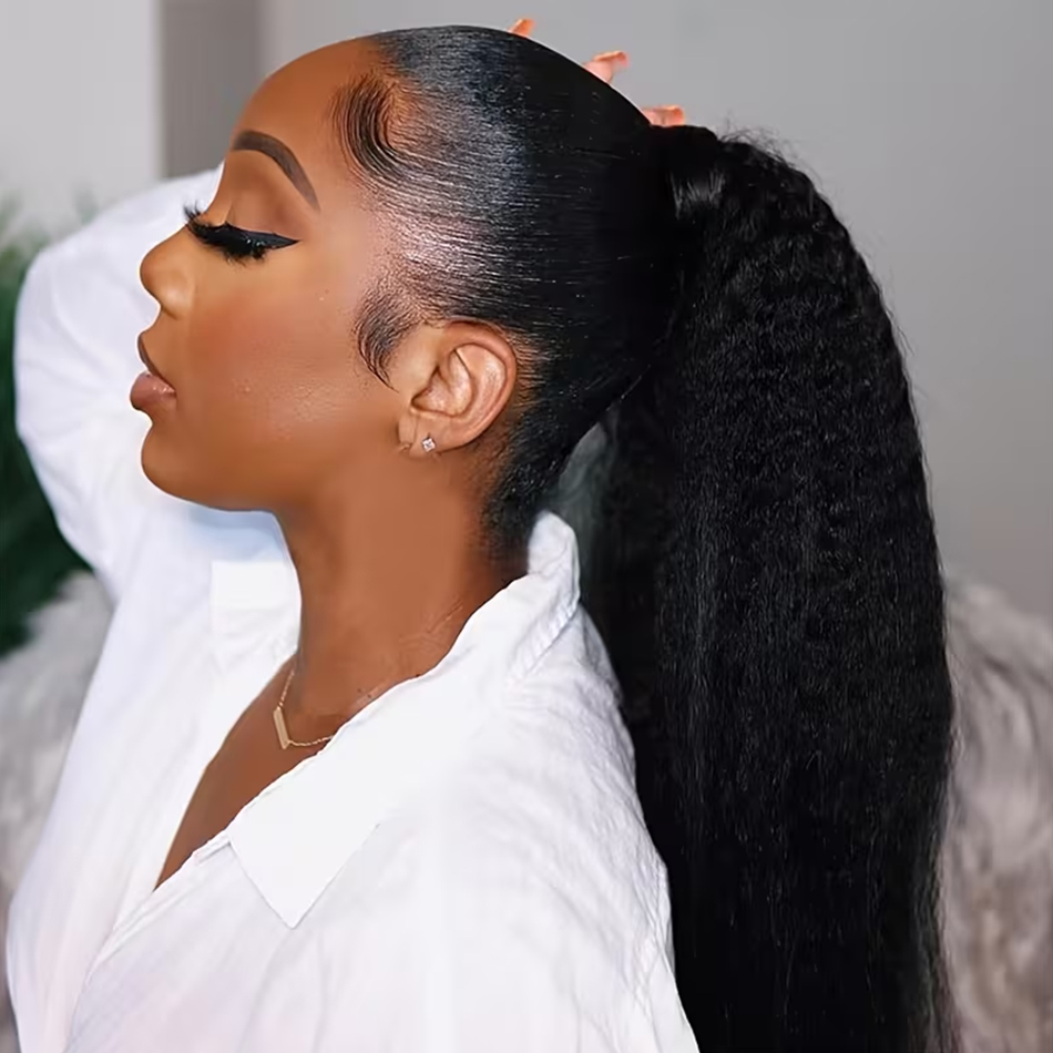 100g kinky em linha reta cabel - Seamless Clip In Hair Extensions Human Hair avaliação e preço