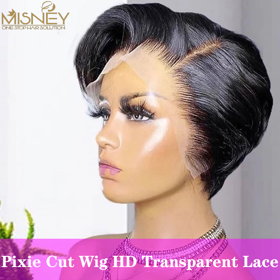 Peruca curta bob pixie corte p - Short Pixie Cut Wig Human Hair Cheap avaliação e preço